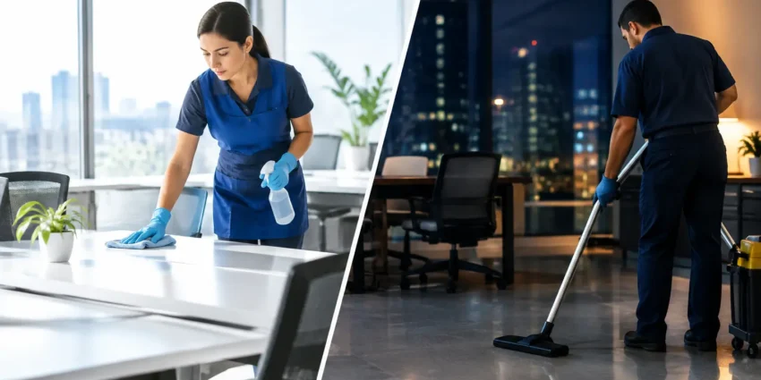 Night Cleaning vs Day Cleaning for Your Business