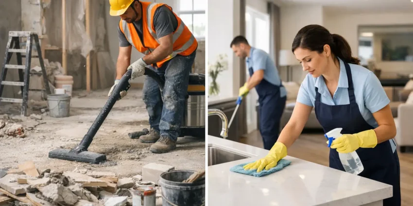 Post Construction Cleanup vs Final Cleaning